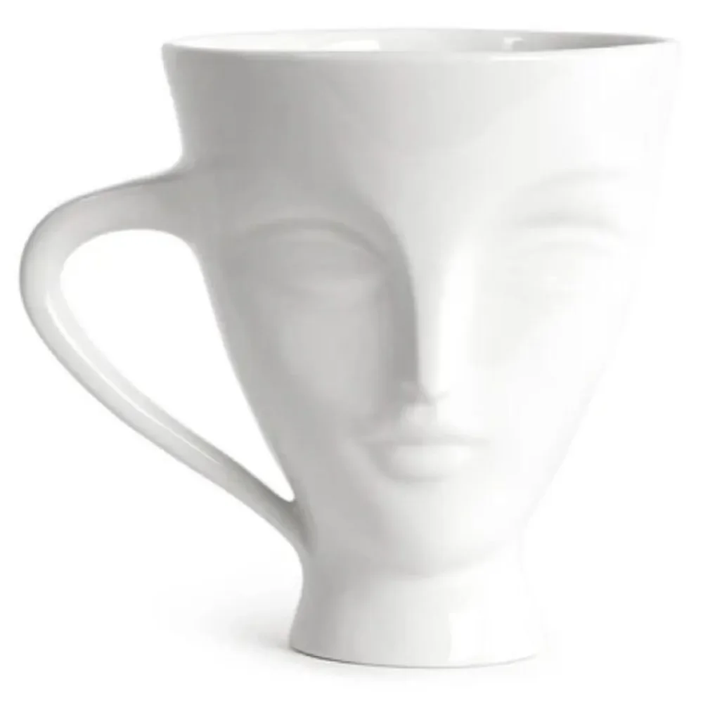 JONATHAN ADLER Giuliette Mug. White. Set of 2. Pristine.